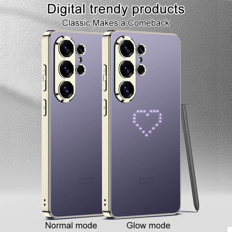 For Samsung Galaxy S26 Ultra 5G GKK Electroplated AG Smart Backlit Phone Case