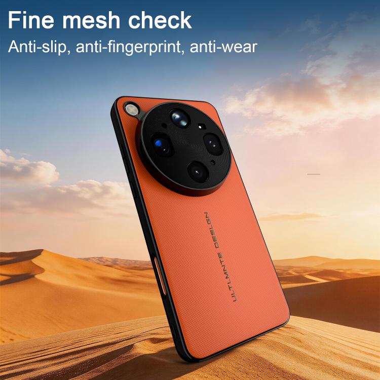 For OPPO Find X9 Ultra 5G Woven Leather Series Brushed Magnetic Phone Case