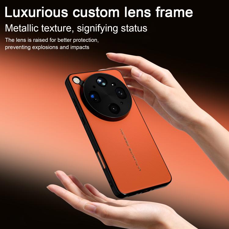 For OPPO Find X9 Ultra 5G Woven Leather Series Brushed Magnetic Phone Case