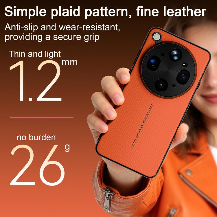 For OPPO Find X9 Ultra 5G Woven Leather Series Brushed Magnetic Phone Case