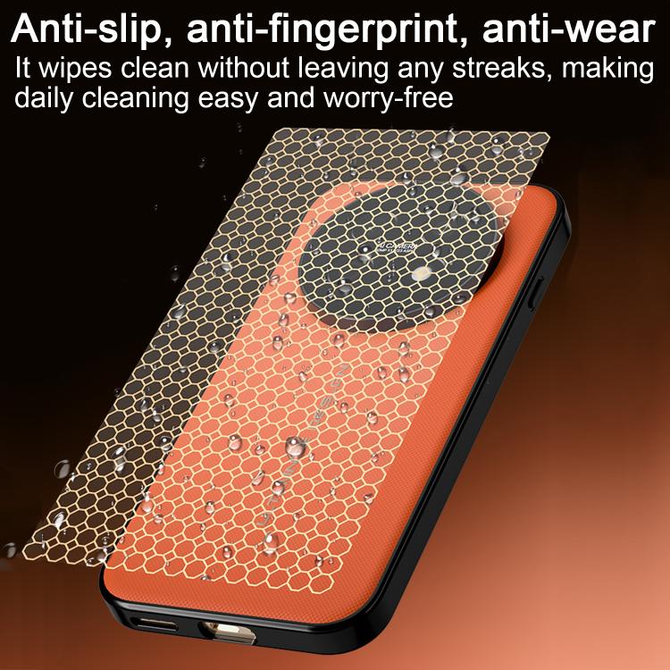 For Huawei Enjoy 90 Pro Max 5G Woven Leather Series Brushed Magnetic Phone Case