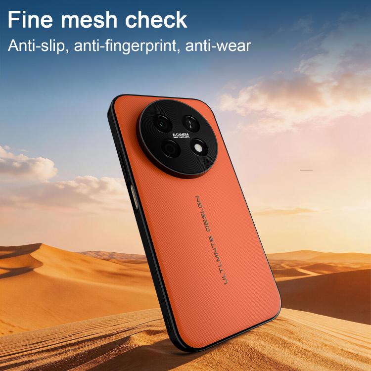 For Huawei Enjoy 90 Pro Max 5G Woven Leather Series Brushed Magnetic Phone Case