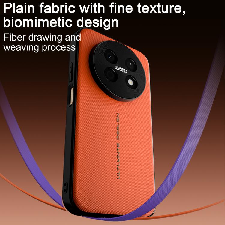 For Huawei Enjoy 90 Pro Max 5G Woven Leather Series Brushed Magnetic Phone Case