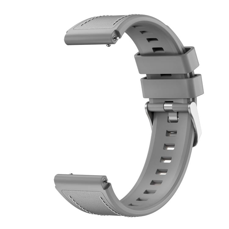 For Huawei Watch Ultimate 2 Press Button Quick Release Style Silicone Hybrid Vegan Leather Watch Band