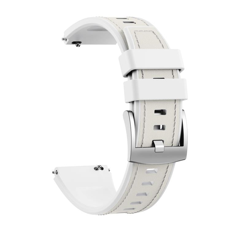 For Huawei Watch Ultimate 2 Spring Ear Style Silicone Hybrid Vegan Leather Watch Band