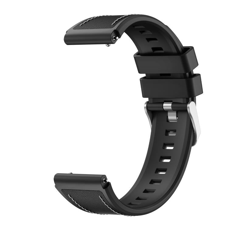 For Huawei Watch Ultimate 2 Spring Ear Style Silicone Hybrid Vegan Leather Watch Band