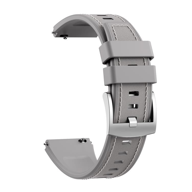 For Huawei Watch Ultimate 2 Spring Ear Style Silicone Hybrid Vegan Leather Watch Band