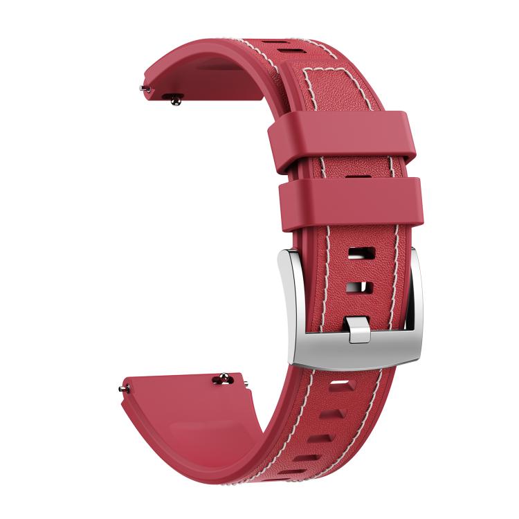 For Huawei Watch Ultimate 2 Spring Ear Style Silicone Hybrid Vegan Leather Watch Band