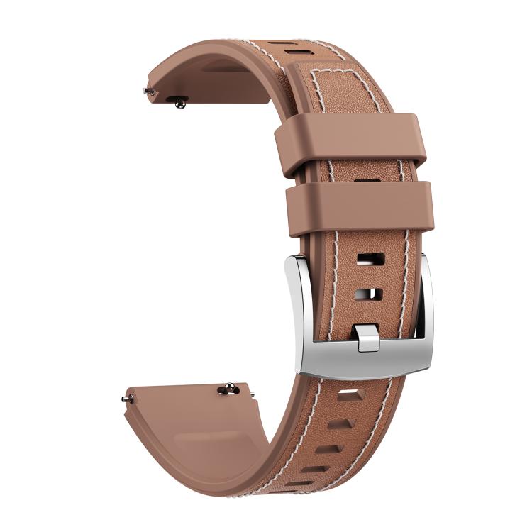 For Huawei Watch Ultimate 2 Spring Ear Style Silicone Hybrid Vegan Leather Watch Band