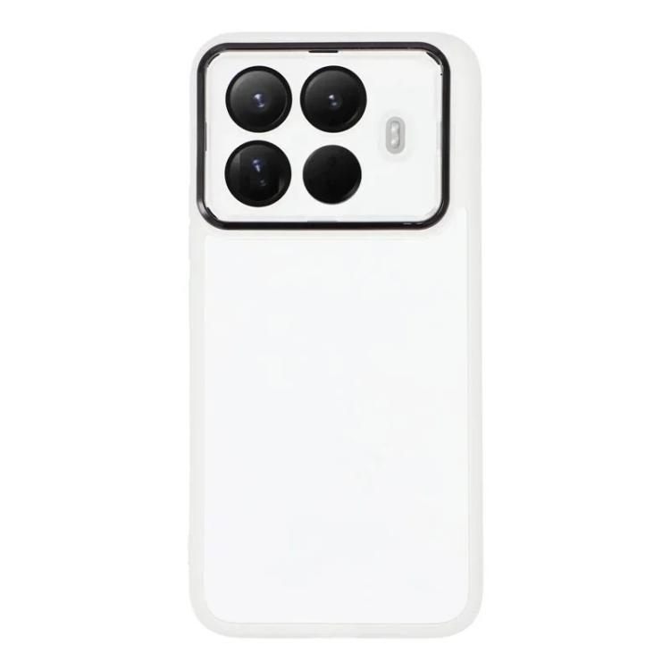 For Xiaomi 15T Pro 5G WANLONFENG Electroplated Frame Translucent TPU Phone Case with Screen Film
