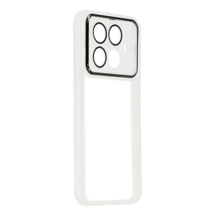 For Xiaomi 15T Pro 5G WANLONFENG Electroplated Frame Translucent TPU Phone Case with Screen Film