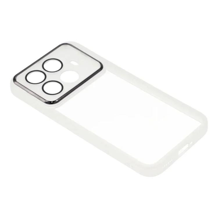 For Xiaomi 15T Pro 5G WANLONFENG Electroplated Frame Translucent TPU Phone Case with Screen Film