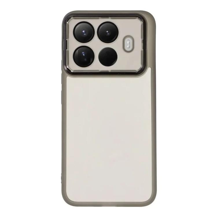 For Xiaomi 15T Pro 5G WANLONFENG Electroplated Frame Translucent TPU Phone Case with Screen Film