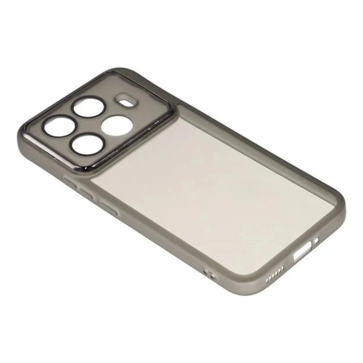 For Xiaomi 15T Pro 5G WANLONFENG Electroplated Frame Translucent TPU Phone Case with Screen Film