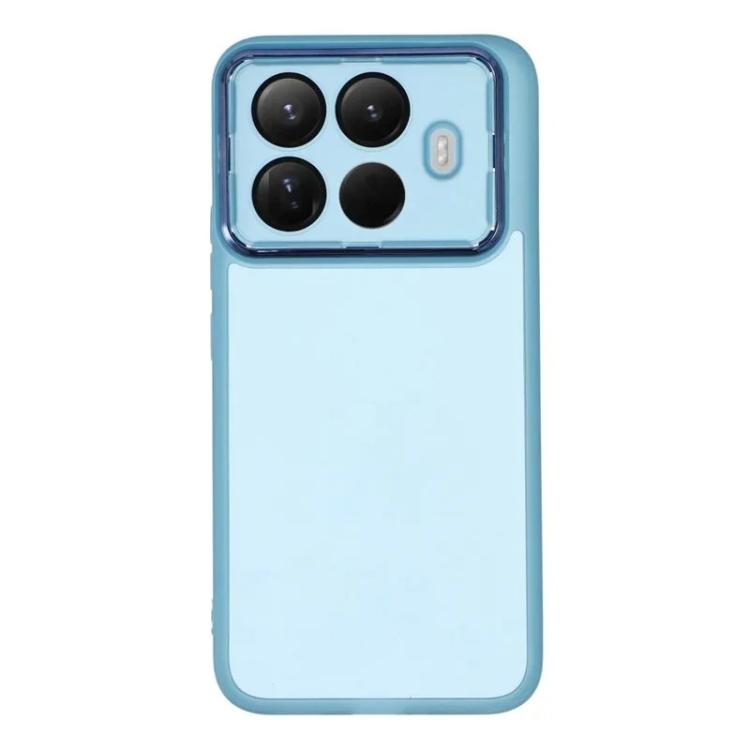 For Xiaomi 15T Pro 5G WANLONFENG Electroplated Frame Translucent TPU Phone Case with Screen Film