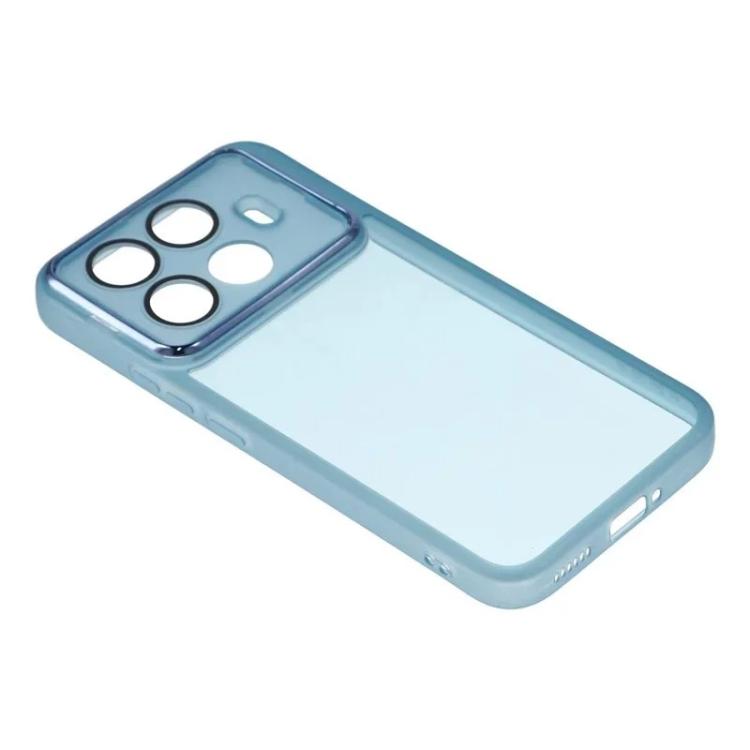 For Xiaomi 15T Pro 5G WANLONFENG Electroplated Frame Translucent TPU Phone Case with Screen Film