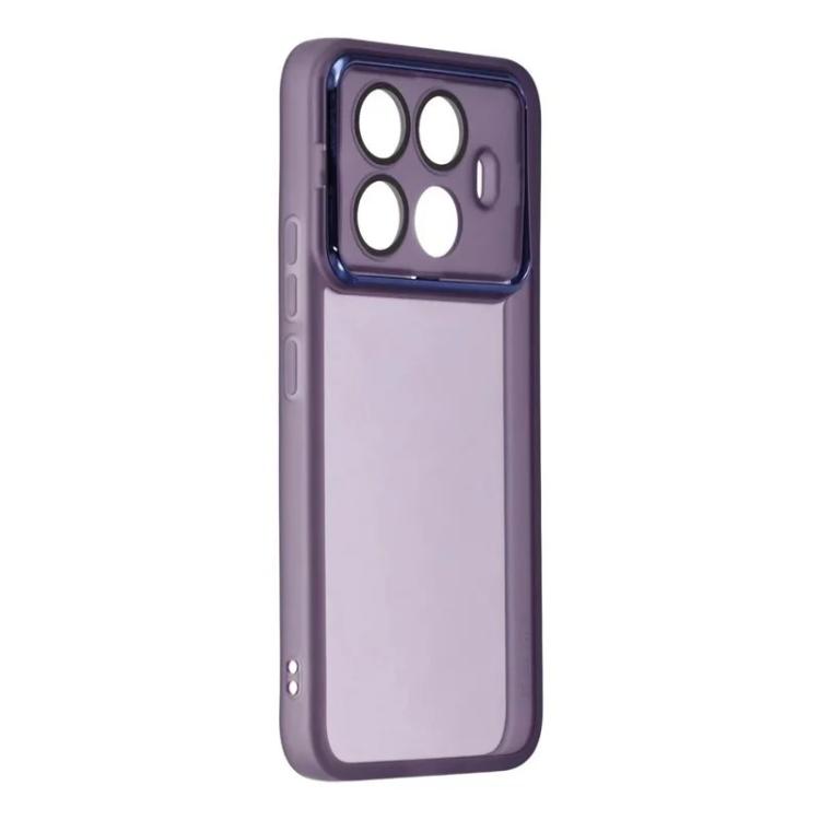 For Xiaomi 15T Pro 5G WANLONFENG Electroplated Frame Translucent TPU Phone Case with Screen Film