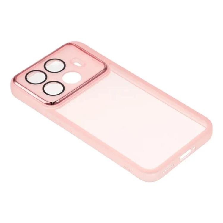 For Xiaomi 15T Pro 5G WANLONFENG Electroplated Frame Translucent TPU Phone Case with Screen Film