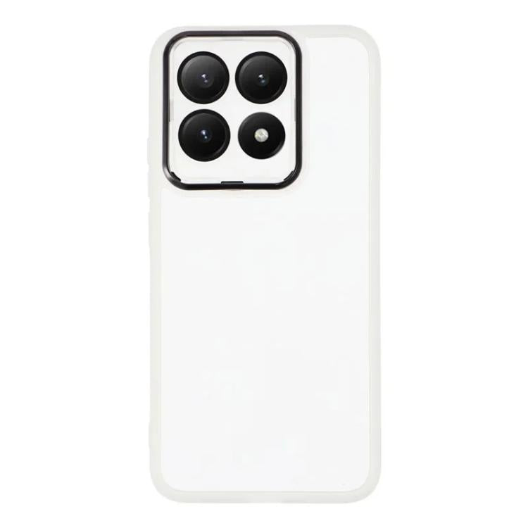 For Xiaomi 15T 5G WANLONFENG Electroplated Frame Translucent TPU Phone Case with Screen Film