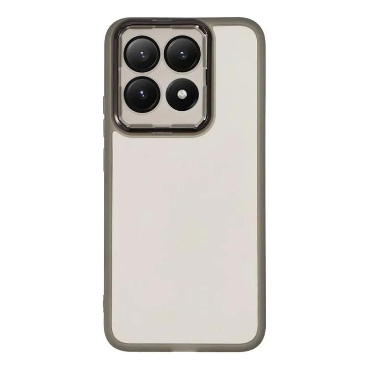 For Xiaomi 15T 5G WANLONFENG Electroplated Frame Translucent TPU Phone Case with Screen Film