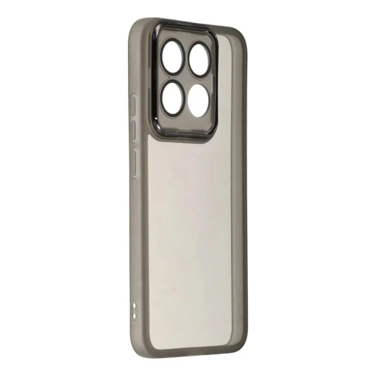 For Xiaomi 15T 5G WANLONFENG Electroplated Frame Translucent TPU Phone Case with Screen Film