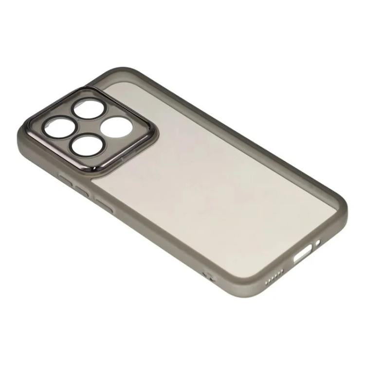 For Xiaomi 15T 5G WANLONFENG Electroplated Frame Translucent TPU Phone Case with Screen Film