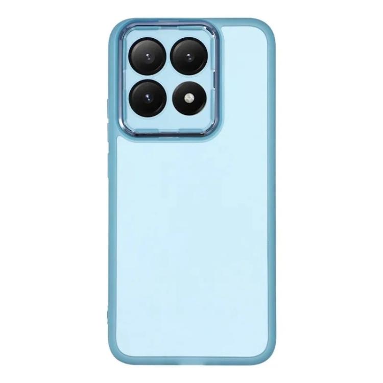 For Xiaomi 15T 5G WANLONFENG Electroplated Frame Translucent TPU Phone Case with Screen Film