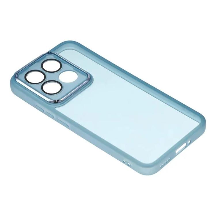 For Xiaomi 15T 5G WANLONFENG Electroplated Frame Translucent TPU Phone Case with Screen Film