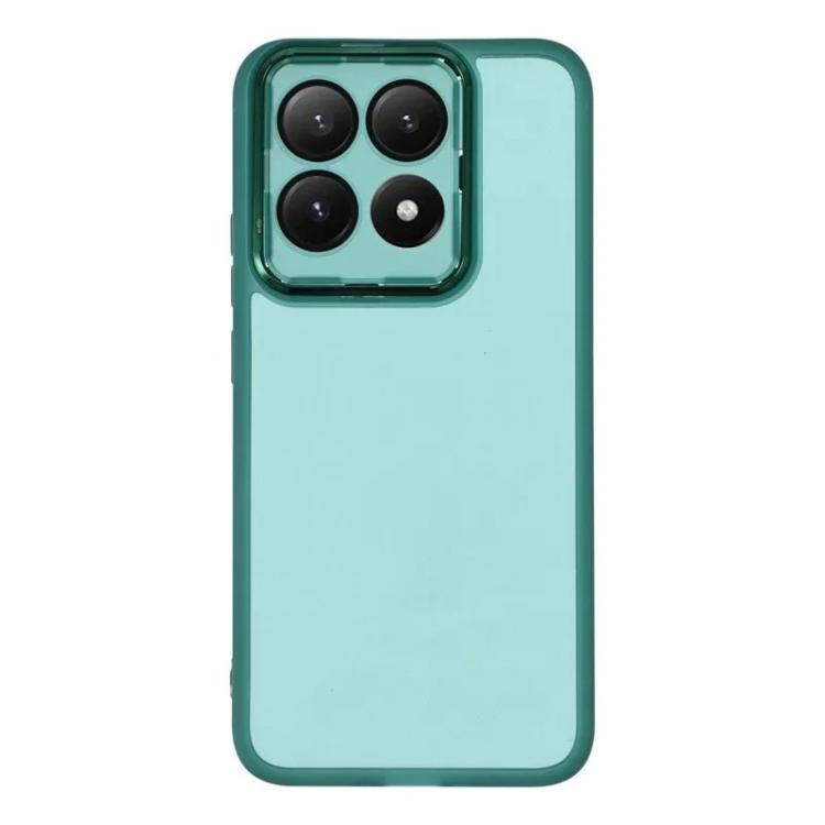 For Xiaomi 15T 5G WANLONFENG Electroplated Frame Translucent TPU Phone Case with Screen Film