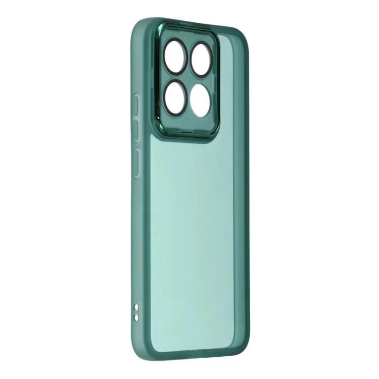 For Xiaomi 15T 5G WANLONFENG Electroplated Frame Translucent TPU Phone Case with Screen Film