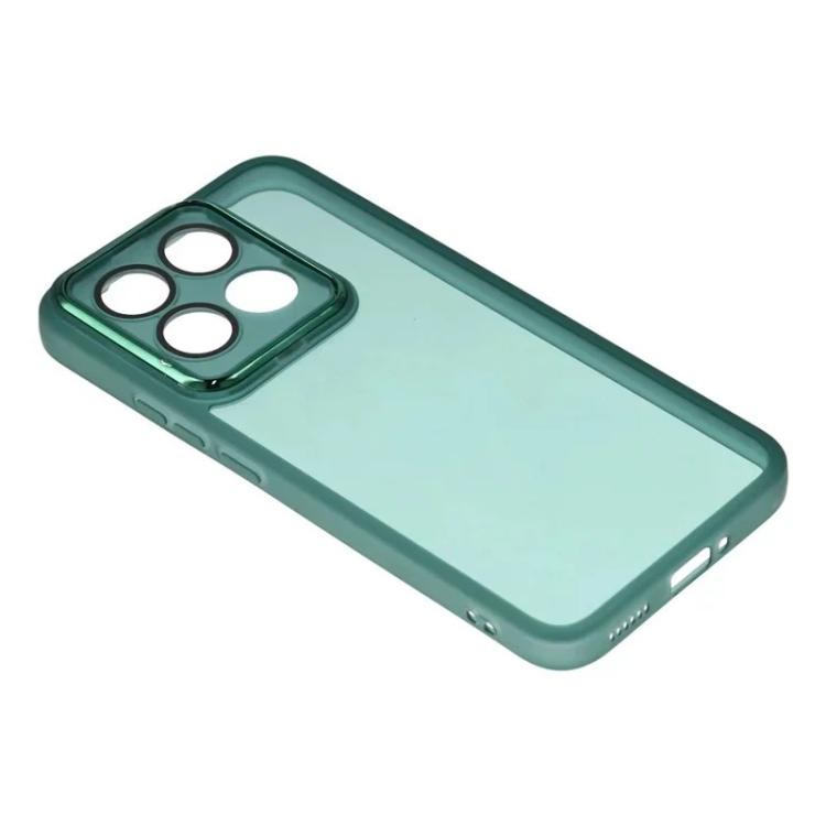 For Xiaomi 15T 5G WANLONFENG Electroplated Frame Translucent TPU Phone Case with Screen Film