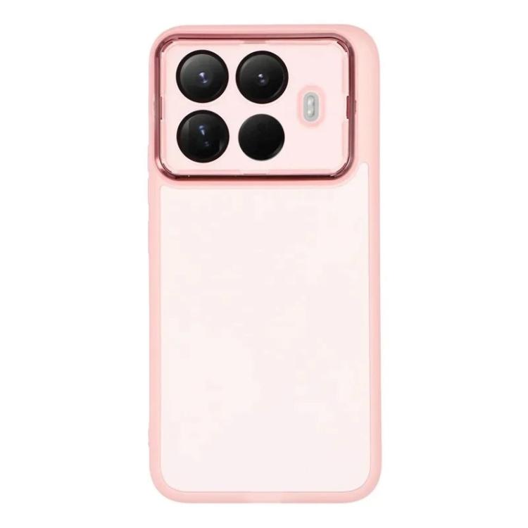For Xiaomi 15T 5G WANLONFENG Electroplated Frame Translucent TPU Phone Case with Screen Film