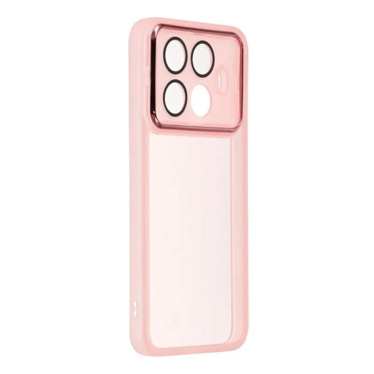 For Xiaomi 15T 5G WANLONFENG Electroplated Frame Translucent TPU Phone Case with Screen Film