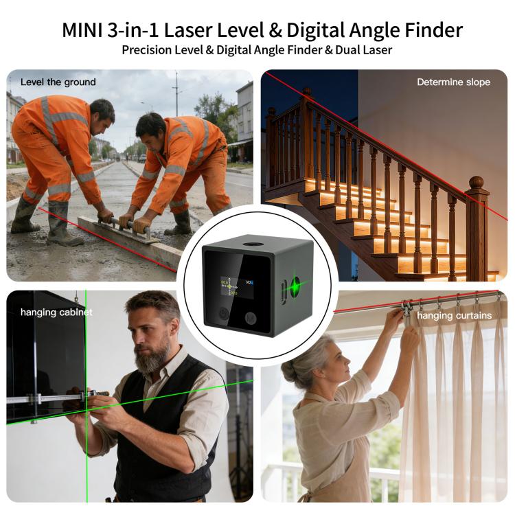 LT10 Multifunctional Mini Smart Laser Level & Digital Angle Finder