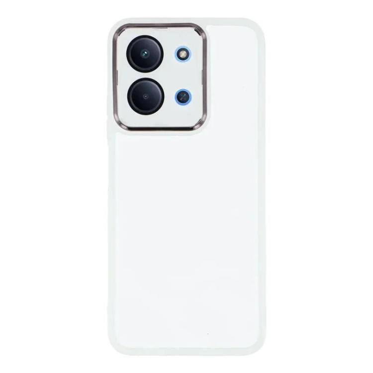 For Redmi 15C 4G / 15C 5G 171mm WANLONFENG Electroplated Frame Translucent TPU Phone Case with Screen Film
