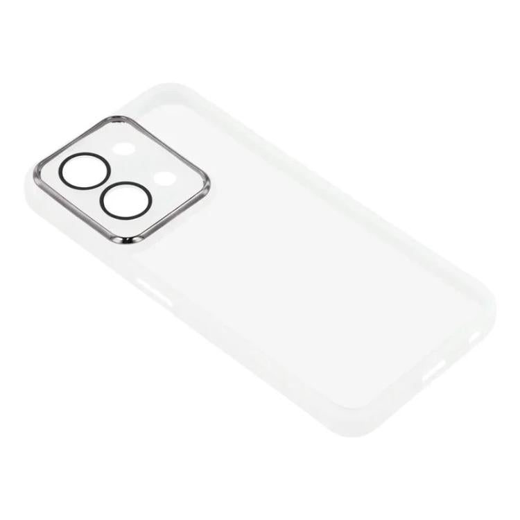 For Redmi 15C 4G / 15C 5G 171mm WANLONFENG Electroplated Frame Translucent TPU Phone Case with Screen Film