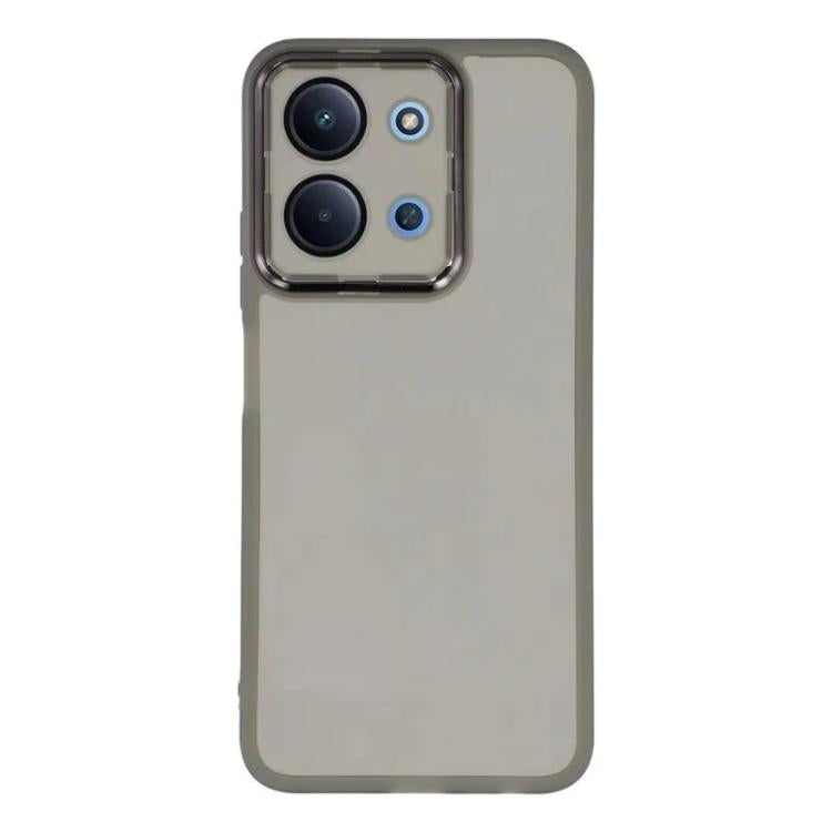 For Redmi 15C 4G / 15C 5G 171mm WANLONFENG Electroplated Frame Translucent TPU Phone Case with Screen Film