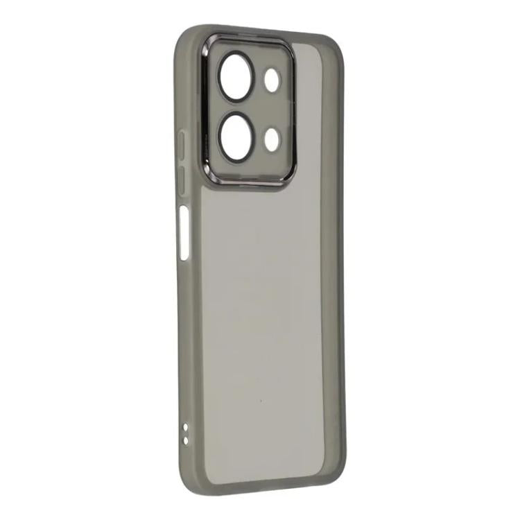 For Redmi 15C 4G / 15C 5G 171mm WANLONFENG Electroplated Frame Translucent TPU Phone Case with Screen Film