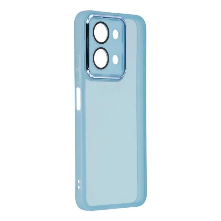 For Redmi 15C 4G / 15C 5G 171mm WANLONFENG Electroplated Frame Translucent TPU Phone Case with Screen Film