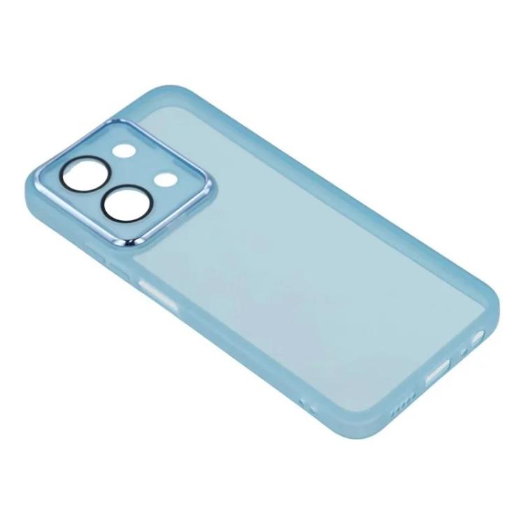 For Redmi 15C 4G / 15C 5G 171mm WANLONFENG Electroplated Frame Translucent TPU Phone Case with Screen Film