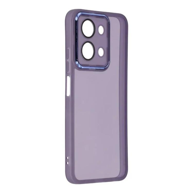For Redmi 15C 4G / 15C 5G 171mm WANLONFENG Electroplated Frame Translucent TPU Phone Case with Screen Film