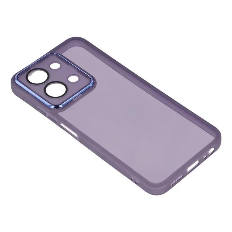 For Redmi 15C 4G / 15C 5G 171mm WANLONFENG Electroplated Frame Translucent TPU Phone Case with Screen Film