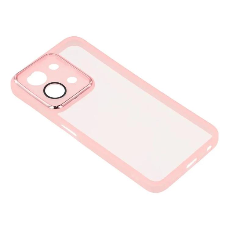 For Redmi 15C 4G / 15C 5G 171mm WANLONFENG Electroplated Frame Translucent TPU Phone Case with Screen Film