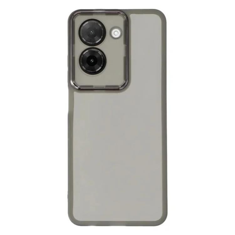 For Redmi A5 4G 171.7mm WANLONFENG Electroplated Frame Translucent TPU Phone Case with Screen Film