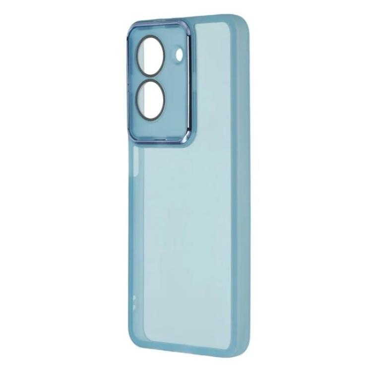 For Redmi A5 4G 171.7mm WANLONFENG Electroplated Frame Translucent TPU Phone Case with Screen Film