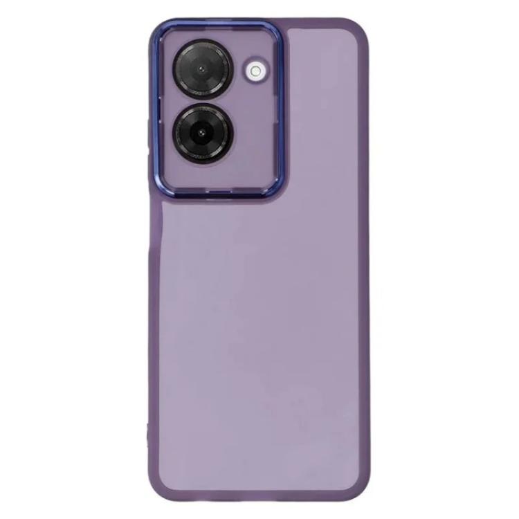 For Redmi A5 4G 171.7mm WANLONFENG Electroplated Frame Translucent TPU Phone Case with Screen Film