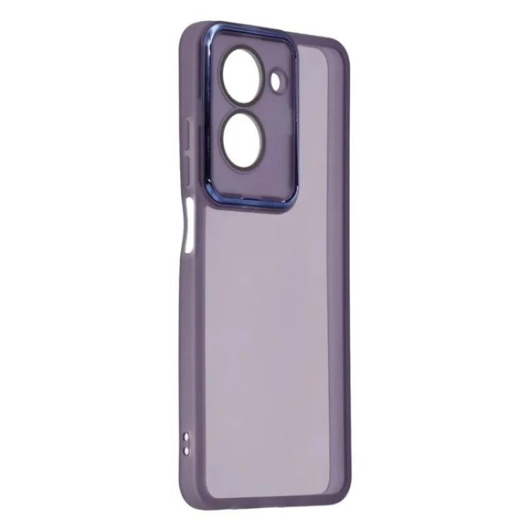 For Redmi A5 4G 171.7mm WANLONFENG Electroplated Frame Translucent TPU Phone Case with Screen Film