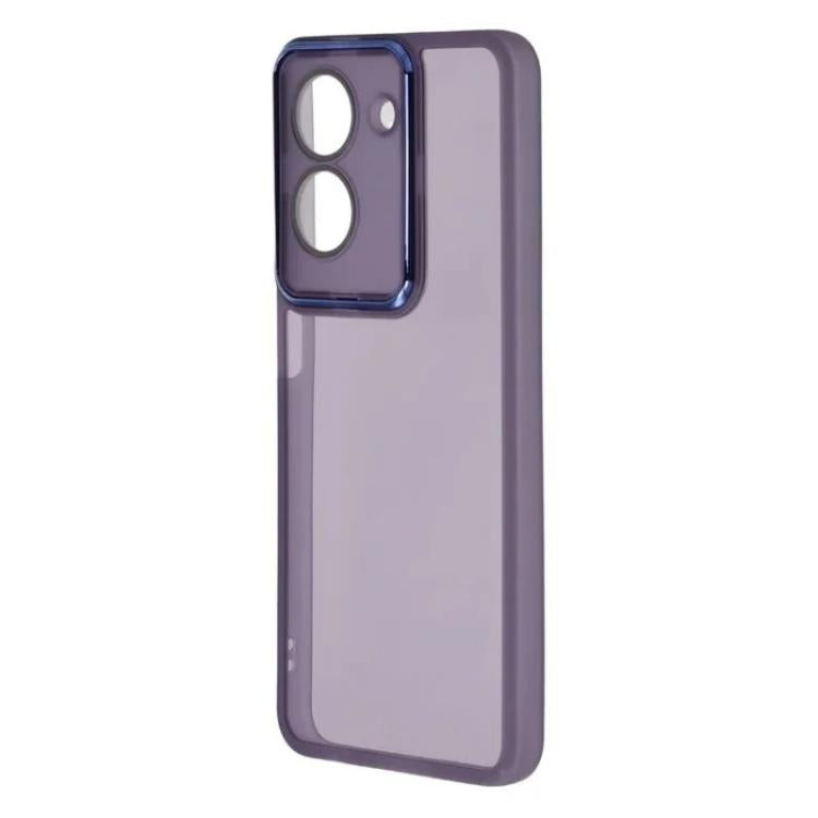 For Redmi A5 4G 171.7mm WANLONFENG Electroplated Frame Translucent TPU Phone Case with Screen Film