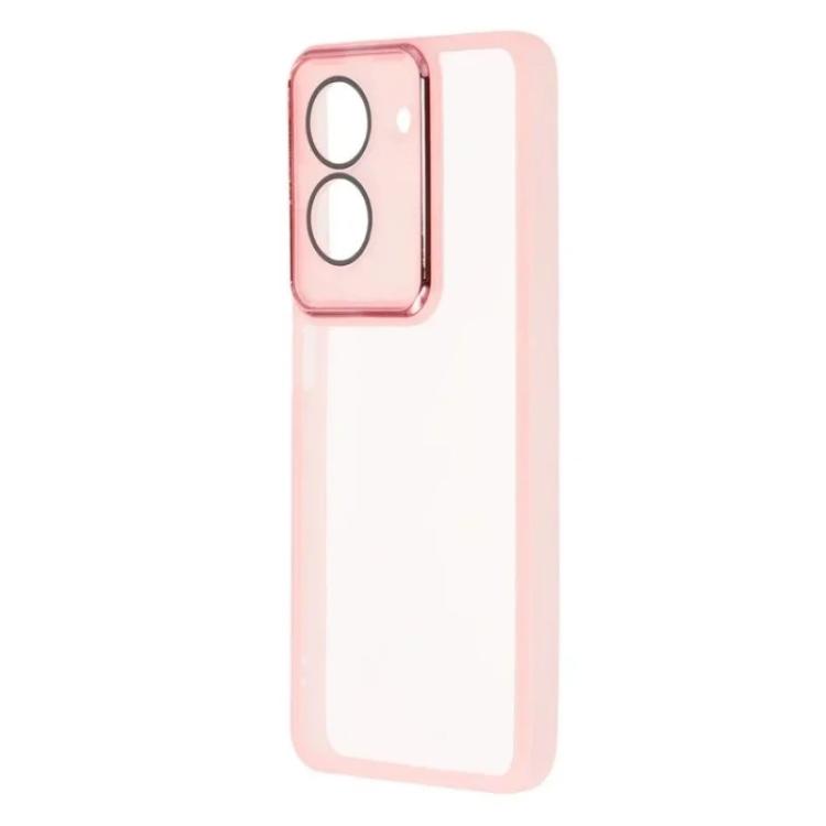 For Redmi A5 4G 171.7mm WANLONFENG Electroplated Frame Translucent TPU Phone Case with Screen Film