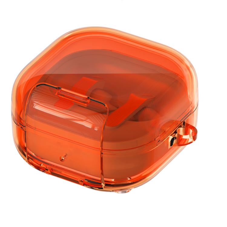 For Galaxy Buds4 / Buds4 Pro Transparent Versatile Wireless Earphones Case With Holder